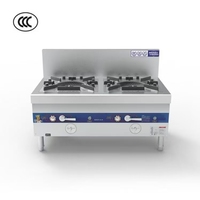 Cuisinière à gaz industrielle DAWIT en acier inoxydable 201/304, brûleur de cuisson au gaz GPL, équipement de restauration commercial, usage domestique