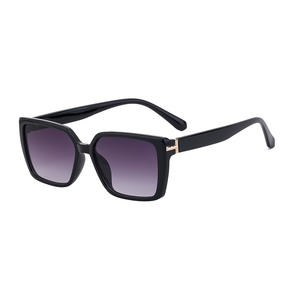 Gafas de sol con montura cuadrada de My Brand para mujer, lentes de PC UV400, montura negra, gafas de protección solar para exteriores - Product Image 2