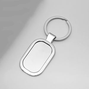 Bingkai foto akrilik bulat transparan kustom dengan logam DIY gantungan kunci plastik gantungan kunci liontin untuk hadiah promosi - Product Image 2