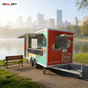 Remorque de restauration carrée avec four à pizza, équipement complet pour crème glacée, certifiée DOT, cuisine mobile pour BBQ, burgers et street food - Product Image 5