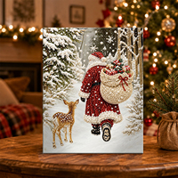 Fournisseur OEM d'articles de décoration intérieure, cadeaux DIY, artisanat, décorations de Noël, peinture perlée 5D avec image de dessin animé