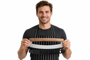 Cortador de <span class=keywords><strong>Pizza</strong></span> con Mango de Madera de Acacia y Cubierta de PP, Apto para Uso Alimentario - Product Image 4