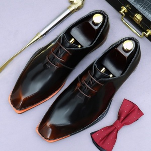 Zapatos Formales Ingleses de Cuero con Acabado de Gamuza para Hombre, Zapatos de Boda con Cordones, Diseño Juvenil Único que Aumenta la Altura - Product Image 2