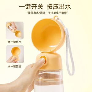 Sturdy Silicone Pet Drinking Vessel 550ml Lanyard Design for Outdoor Camping Trip - Product Image 3