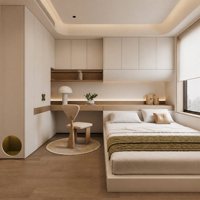 Ensemble de meubles de chambre en bois personnalisable, comprenant des lits bas tatami et des tables - Design moderne pour appartement, hôpital, garantie de 5 ans