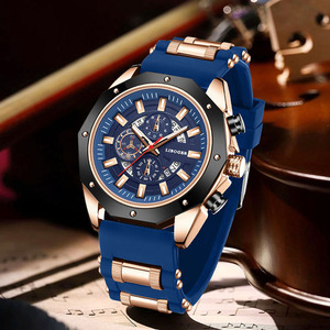 Relojes de moda para hombre, reloj deportivo de silicona de lujo de marca superior, reloj de pulsera con fecha de cuarzo para hombre, reloj cronógrafo para hombre - Product Image 1