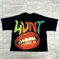 T-shirt surdimensionné en coton 100% personnalisé, style streetwear, coupe ample, impression DTG, t-shirt graphique jumbo pour homme