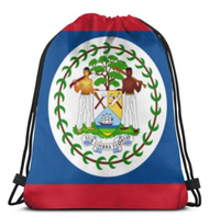 Promotion Vente en Gros Sac à Dos Personnalisé Drapeau Belize Design Tendance Sac à Dos Portable en Polyester Grande Capacité