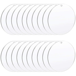 Qianhe Packaging <b>Acrylic</b> <b>Disc</b> 100mm UV Printing Custom Mechanical Parts For Crafts - Product Image 5