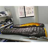 Système de couchage pour le camping, sac de couchage en duvet de style momie RDS, couette de camping 2-en-1, tissu écologique sans PFC, personnalisé en usine