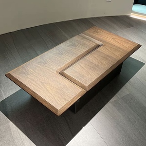 Modern Multifunctional Storage Center <strong>Table</strong> Extendable Square <strong>Walnut</strong> <strong>Coffee</strong> <strong>Table</strong> for Rustic Easy Assembly Home Furniture Metal - Product Image 5