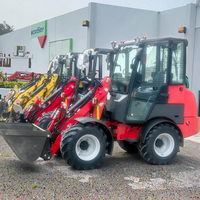 Gelenkiger Mini-Hoflader Radlader Dieselbetrieben für Unkrautbekämpfung Landwirtschaft Multifunktionaler Kompakt-Traktorlader Motor