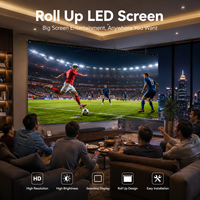 Écran LED flexible et enroulable ultra-fin P2 6 pleine couleur pour événements scéniques, expositions et publicité