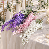 Fleurs artificielles de glycine à longues tiges, violettes, roses, blanches, pour décoration de mariage, de maison ou de fête