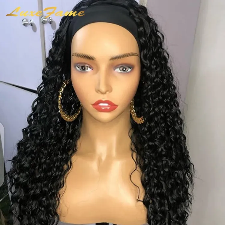 Wholesale Remy Human Hair Headband Wig,Headband Wig Human Hair For Black Women,Headband Kinky Ponytail Human Hair Wig