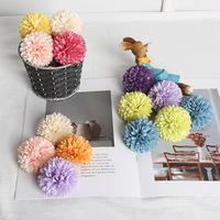 Flores Artificiales de Crisantemo de Seda de 6 cm, Modelo 054, para Bodas, Fotografía al Aire Libre, Decoración del Hogar, Técnica en Relieve