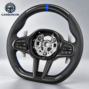 Volant sport personnalisé pour A90 Supra Mk5 pour 330i/540i/G20/G80/M3/X5/G05/G42/G01/X3/M2/G87/G26 - 3 branches en fibre de carbone - Product Image 3
