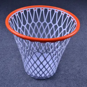 Office Round Square Wastepaper Basket Small Indoor White Plastic Basketball Net Trash Can Recycle