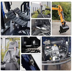 Produits les plus vendus : Mini-excavatrice sur chenilles HT16, homologuée CE, bulldozer à 3 voies, fonctionnement flexible pour routes municipales - Product Image 5