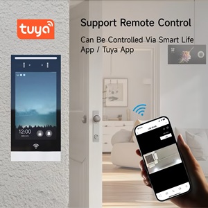 Vidéophone Tuya 8 pouces avec écran tactile IPS, système d'interphone 1080P, étanche IP65, contrôle d'accès par carte RFID Linux pour <span class=keywords><strong>appartement</strong></span> - Product Image 4