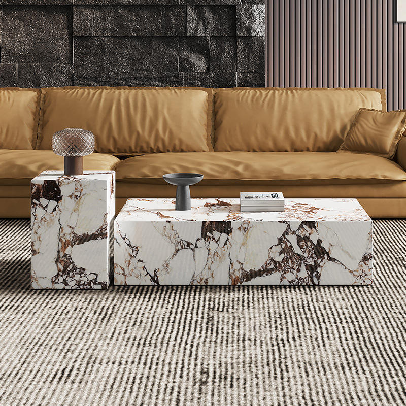 Nordic Square Contemporary Modern Luxury Sofa Side Table