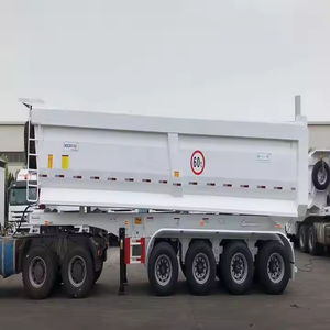 Camions de déchargement en acier en forme de U, vendus directement par l'usine, utilisés comme semi-remorques de type benne pour le transport du charbon et du sable. - Product Image 2