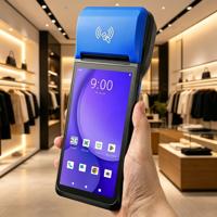 Terminal de point de vente portable FYJ-F1 5,5'' avec imprimante thermique, lecteur NFC, scanner de codes-barres sans fil BT et système de données POS