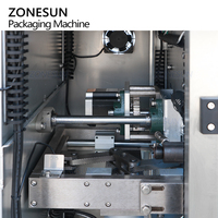 ZONESUN ZS-FP220E automatique VFFS pompe à engrenages Servo électrique complète crème cosmétique shampooing Sauce Sachet pâte remplissage Machine à sceller
