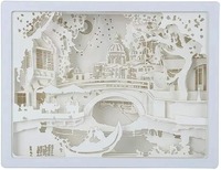 Boîte à lumière pour découpe de papier, alimentée par USB ou par piles, lampe de sculpture de papier 3D, lampe en plastique pour sculptures de papier, décoration de chambre à coucher