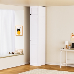 Armoire de rangement moderne en acier inoxydable KD avec penderie et étagère pour chambre à coucher, salle à manger, salon ou hôpital - Product Image 5