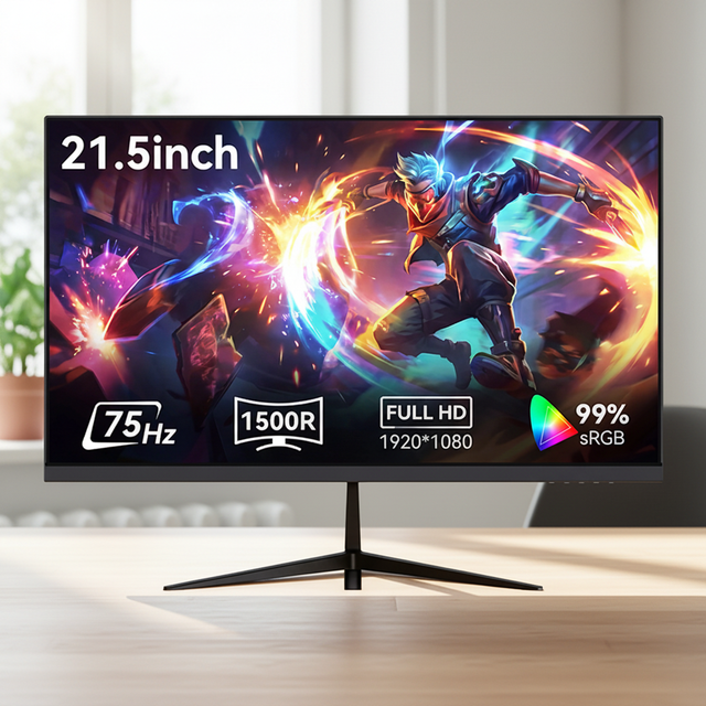 Wholesale 21.5 24 27 Inch Office Computer Monitor 1080P FHD IPS Bezel-less Ultra Slim LED PC Desktop Display Factory Price
