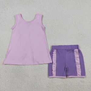 Conjuntos de Ropa para Hermanas Bebés Niñas, Túnica sin Mangas con Lazos en la Espalda y Pantalones Cortos con Volantes - Product Image 6