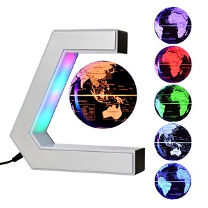 EK Mapa de la tierra del mundo globo giratorio Globo flotante magnético globo levitante magnético para decoración de escritorio educación geografía - Product Image 1