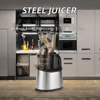Roestvrijstalen Fruit Citrus Sinaasappel Afzuigmachine Blender Slow Juicer Commerciële Elektrische Koude, Langzame Verse Smoothie Voor Thuis