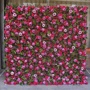 Cross-Border <b>Artificial</b> <b>Flower</b> Wall <b>Artificial</b> Rose Floral Backdrop for Wedding Decoration - Product Image 6