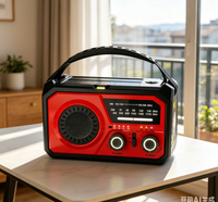 Notfall-Wetterradio-Set 16000mAh Handkurbel- und Solarbetriebener AM/FM/NOAA-Empfänger mit LED-Taschenlampe und Powerbank für Outdoor-Aktivitäten