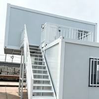 Cuisine de conteneur habitable 20ft 40ft, salle modulaire préfabriquée en acier avec ventilation pour camping
