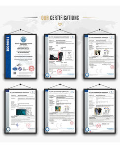 قفازات حمراء مقاومة للمواد الكيميائية قفازات حماية للصناعة الكيميائية - Product Image 6