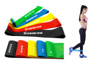 Direnç bantları 5 Set, farklı direnç seviyeleri, popo ve bacaklar Yoga bantları için direnç çekme bandı - Product Image 5