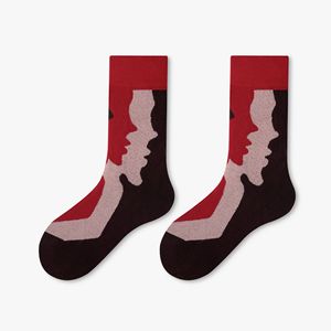 Chaussettes mi-mollet en coton à motif requin, chaussettes de sport décontractées unisexes pour les jeunes - Product Image 3