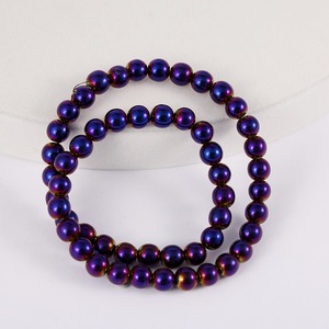2 3 4 6 8 10 12 MM Hématite multicolore Pierre précieuse non magnétique Perles en vrac Pierre d'énergie ronde Perles de puissance pour la fabrication de bijoux - Product Image 2