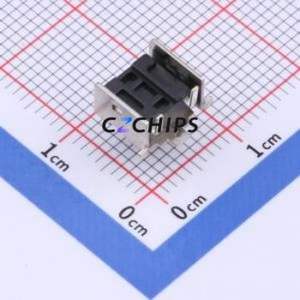 TS-1005B-AR07026 Tactile Switch SMD Switch Single Pole Single Throw Round Button 2.6N Horizontal Mount - Product Image 2