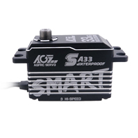 AGFrc-cuerno de Metal sin SA33, programable, 33KG, pieza de coche teledirigido, bajo perfil, resistente al agua, Servo inteligente Digital