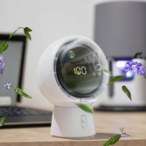 Smart 5-speed Rechargeable Portable Table <b>Fan</b> <b>with</b> English <b>Remote</b> Control for Desktop Office and Home Use - Product Image 6