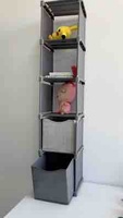 Organiseurs de rangement en tissu pour la maison - Cubes de rangement imperméables et écologiques pour la salle de bain et le salon