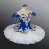 Tutu d'oiseau bleu de scène professionnel personnalisé belle robe de ballet classique bleu marine pour adultes pour la danse à la main vêtements pour enfants