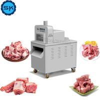 Mesin Pemotong Daging Beku Segar Otomatis Baru untuk Kambing, Ayam, Ikan, Sapi - Pengiris Tulang Ikan Elektrik yang Dapat Disesuaikan untuk Eceran