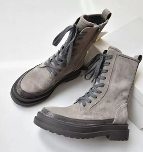 Botas de Caballero Estilo Inglés de Alta Calidad, Diseño Moderno con Cierre de Calcetín, Acolchadas, Antiolor, de Cuero Genuino, Zapatos Cortos para Caminar - Product Image 3
