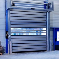 Turbine Panneau en aluminium Porte de sécurité à rouleau rapide Porte à action rapide Porte en spirale à grande vitesse