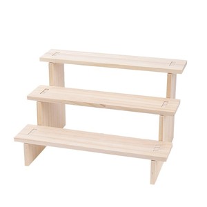 Expositor de escritorio tipo caja ciega, escalón de madera, figuras de plantas suculentas en maceta, letreros, muñecas, modelos y adornos - Product Image 5